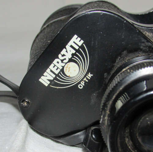 VINTAGE BINOCULARS WITH CASE - 7 x 50 - Interstate - good working condition