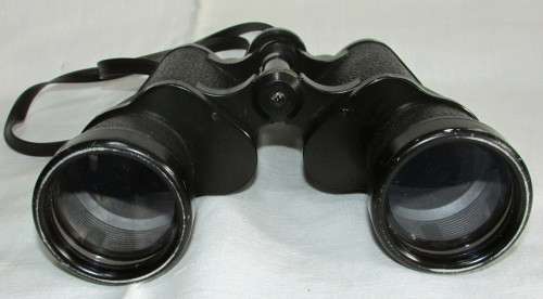 VINTAGE BINOCULARS WITH CASE - 7 x 50 - Interstate - good working condition