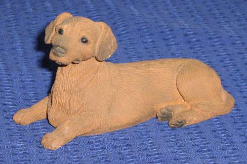 3 SMALL DACHSHUND FIGURINES