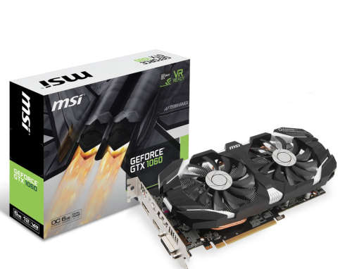 GeForce MSI GTX1060 3gig Graphics Card