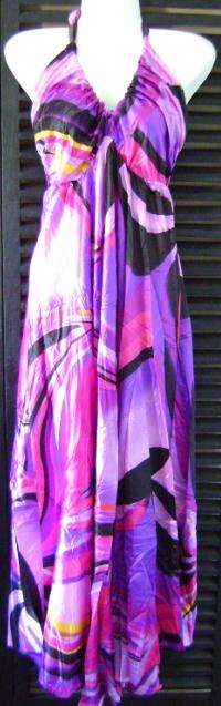 Purple and Pink Halter Neck Dress FREE POSTAGE