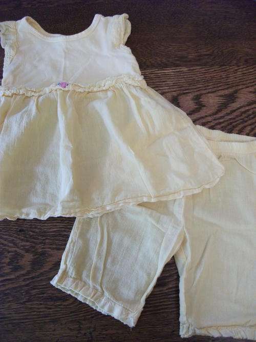 Yellow Shorts & Dress Set 6 - 12 Months