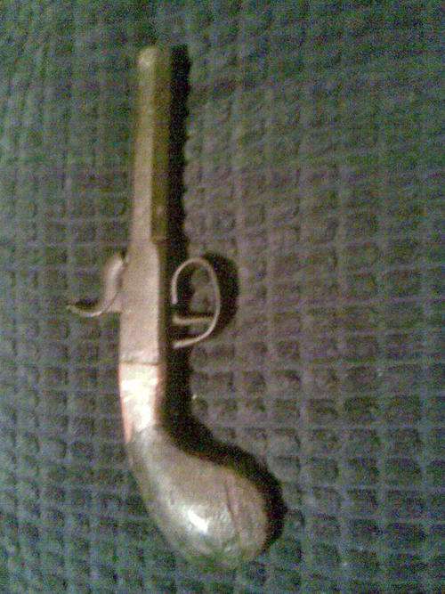 ANTIQUE PERCUSSION PISTOL BARGAIN PRICE GUN BLACK POWDER