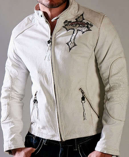 Affliction "Live Fast" Leather Jacket
