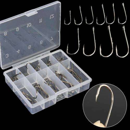fishing hooks 50pcs assorted
