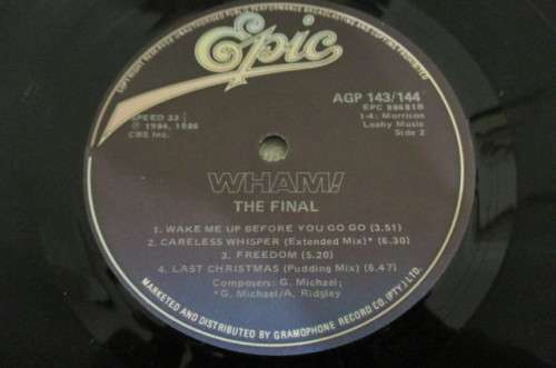 WHAM - THE FINAL - DOUBLE LP