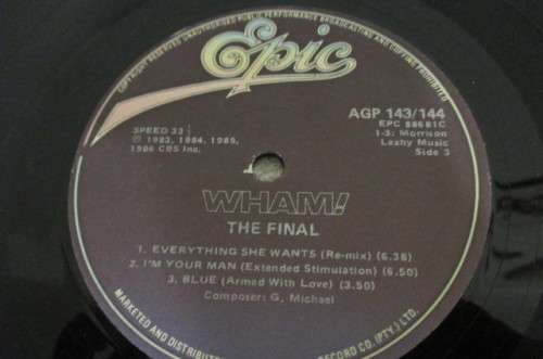 WHAM - THE FINAL - DOUBLE LP