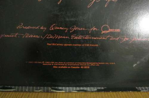 MICHAEL JACKSON - THRILLER-BEST SELLING ALBUM OF ALL TIME!