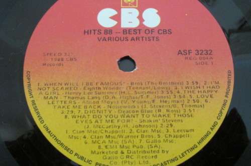 THE BEST OF CBS ***HITS '88***