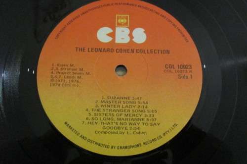 LEONARD COHEN - CONTAINS -***SUZANNE****SO LONG MARIANNE***