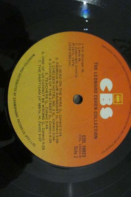 LEONARD COHEN - CONTAINS -***SUZANNE****SO LONG MARIANNE***