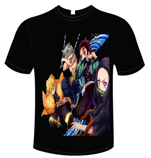 Anime T-Shirt Demon Slayer - Kimetsu no Yaiba (Main Squad)