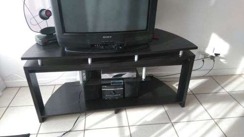 Plasma TV Stand Black - Good condition Collections only