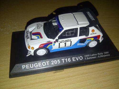 RALLY CAR COLLECTION 1:43 : PEUGEOT 205 T16 EVO 1000 LAKES RALLY 1986