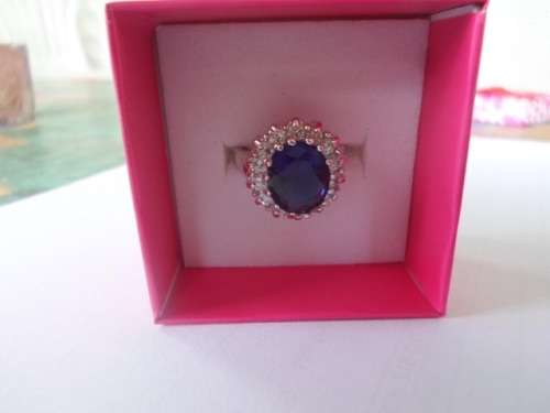NEW DESIGN EXQUISITE! LUXURY BRITISH PRINCESS ENGAGEMENT RING-PLATINUM COLOUR SIZE 8 SEE PICS!!!!!!!