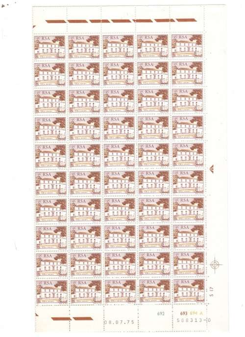 RSA 1 X CONTROL BLOCK OF 100 MINT STAMPS SEE PICS!!!