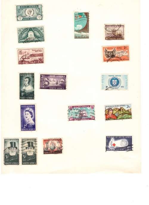 SOUTH AFRICA UNION AND RSA USED STAMPS SEE PICS!!!