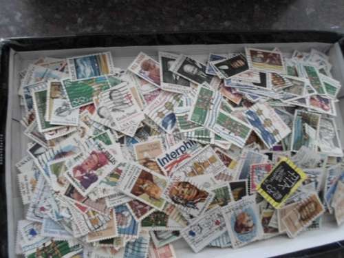 1000 X  UNITED STATES OF AMERICA USED STAMPS OFF PAPER SEE PICS!!!