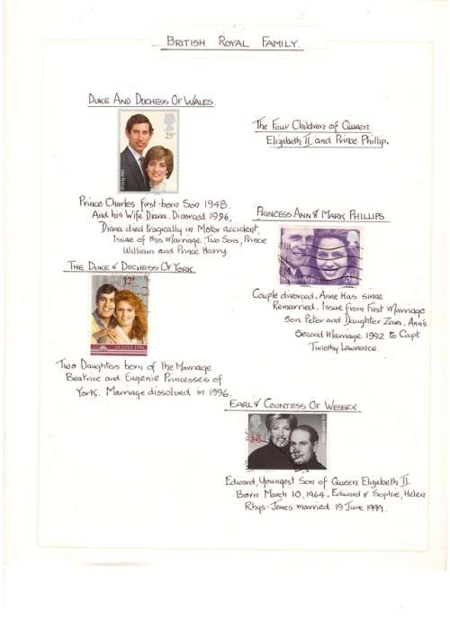 BRITISH ROYAL FAMILY 5  PAGES SEE PICS!!!!