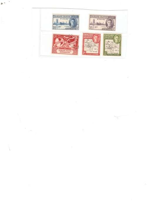 FALKLAND iSLANDS 1946 NEW AND USED STAMPS SEE PICS!!!!