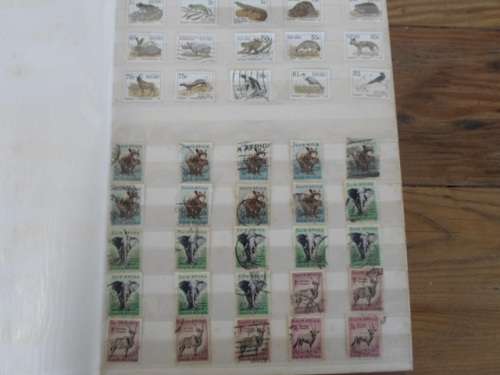 LARGE ALBUM MIXED WORLD STAMPS SOME HIGH VALUES HERE SEE PICS!!!!
