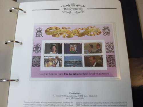 THE ROYAL FAMILY GB LIMITED ALBUM WITH CERTIFICATE 16 PAGES MINT SETS AND FDCS SEE PICS!!!