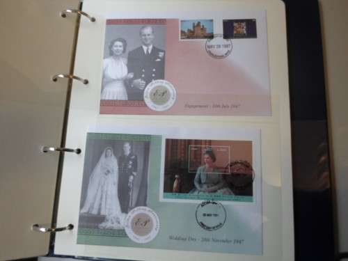 THE ROYAL FAMILY GB LIMITED ALBUM WITH CERTIFICATE 16 PAGES MINT SETS AND FDCS SEE PICS!!!