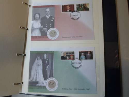 THE ROYAL FAMILY GB LIMITED ALBUM WITH CERTIFICATE 16 PAGES MINT SETS AND FDCS SEE PICS!!!