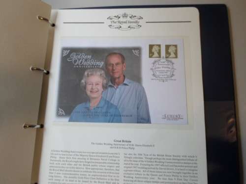 THE ROYAL FAMILY GB LIMITED ALBUM WITH CERTIFICATE 16 PAGES MINT SETS AND FDCS SEE PICS!!!