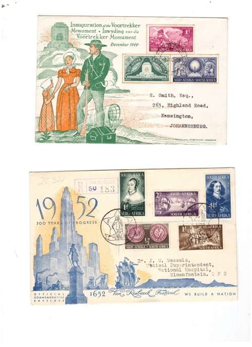 3 X SA UNION FDC`S SEE PICS!!!!