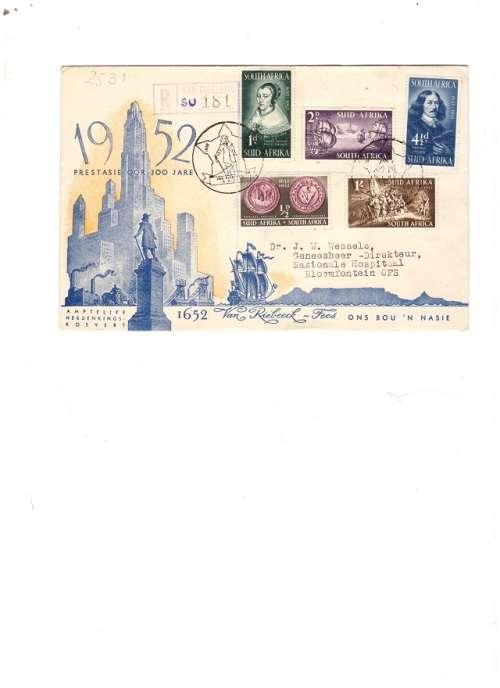 3 X SA UNION FDC`S SEE PICS!!!!