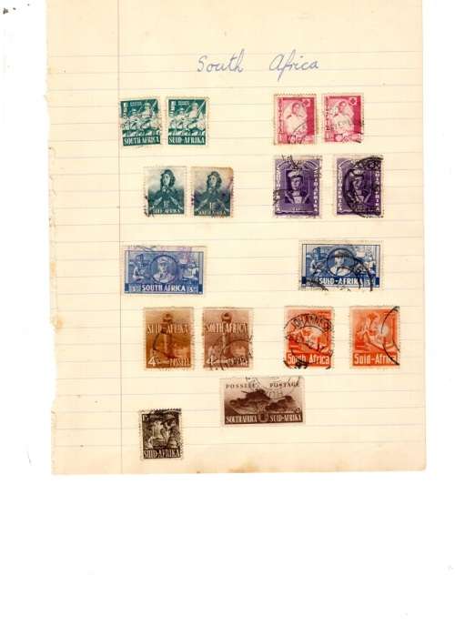 SOUTH AFRICA UNION 116 USED STAMPS SEE PICS!!!