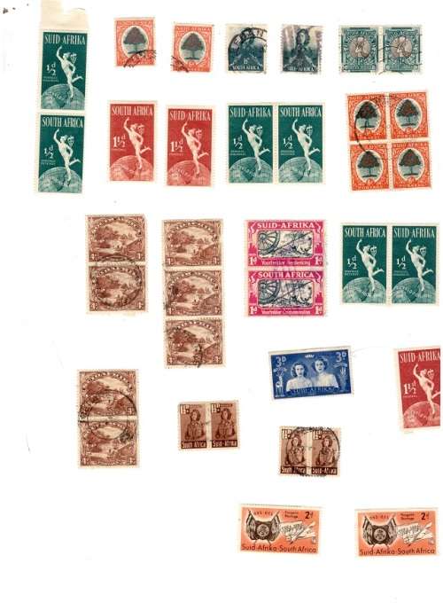 SOUTH AFRICA UNION 116 USED STAMPS SEE PICS!!!