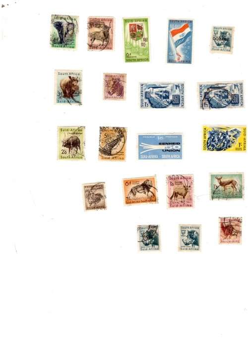 SOUTH AFRICA UNION 116 USED STAMPS SEE PICS!!!