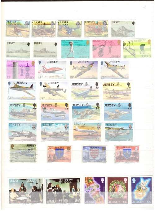 GREAT BRITAIN JERSEY 68 X MINT AND USED STAMPS SEE PICS!!!!!