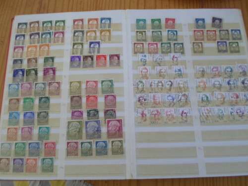 LARGE ALBUM GREAT BRITAIN,GERMANY,RHODESIA USED STAMPS  BARGAIN SEE PICS