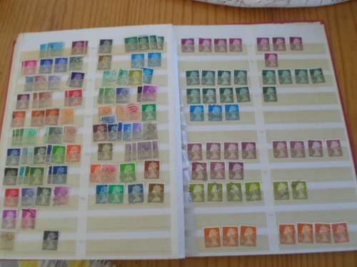 LARGE ALBUM GREAT BRITAIN,GERMANY,RHODESIA USED STAMPS  BARGAIN SEE PICS