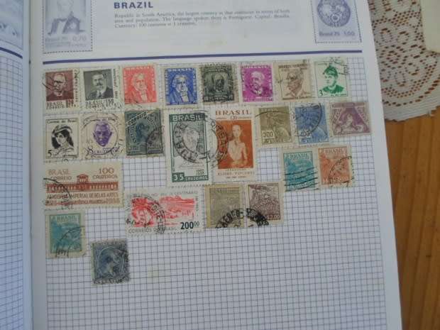 ALBUM  MIXED 932 WORLD STAMPS USED GOOD VALUE NOT ALL PAGES SCANNED SEE PICS