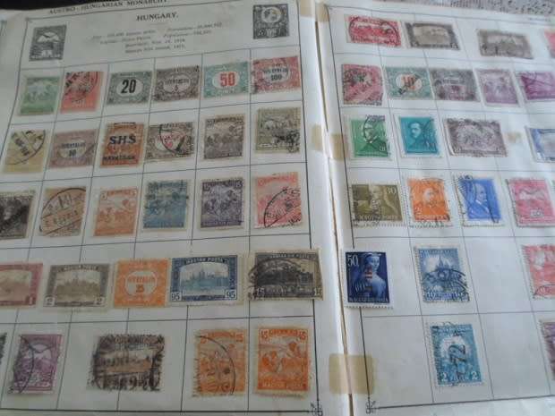 ALBUM MIXED WORLD STAMPS ONLY SOME PAGES SCANNED SOME HIGH VALUES SEE PICS