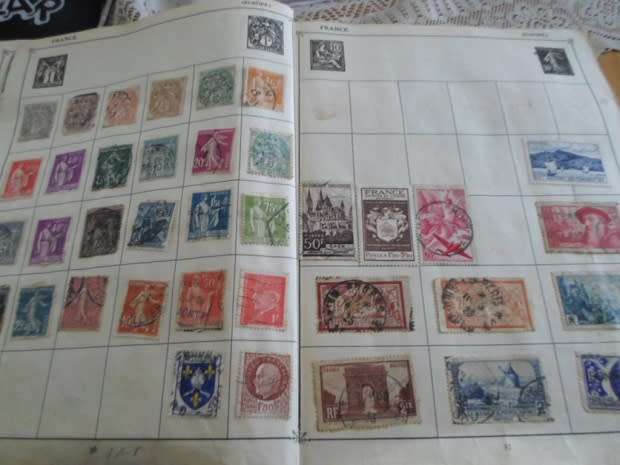 ALBUM MIXED WORLD STAMPS ONLY SOME PAGES SCANNED SOME HIGH VALUES SEE PICS