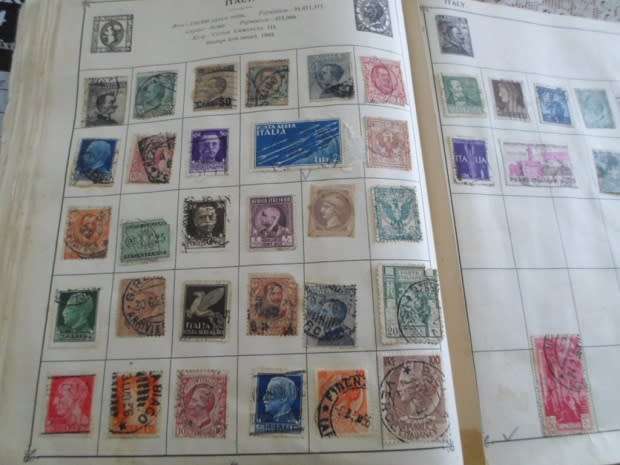 ALBUM MIXED WORLD STAMPS ONLY SOME PAGES SCANNED SOME HIGH VALUES SEE PICS