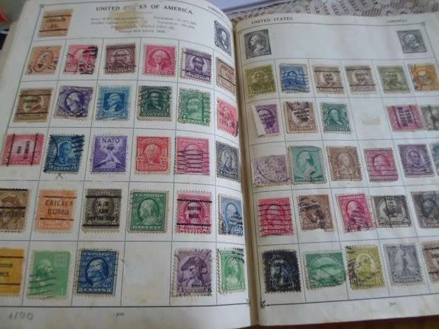 ALBUM MIXED WORLD STAMPS ONLY SOME PAGES SCANNED SOME HIGH VALUES SEE PICS