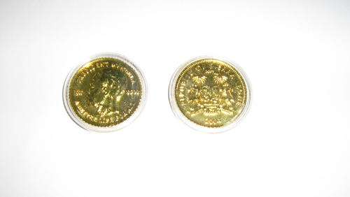 PRESIDENT MANDELA A BETTER LIFE FOR ALL REPUBLIC OF SIERRA LEONE 2004 GOLD LAYERED COIN SEE PICS