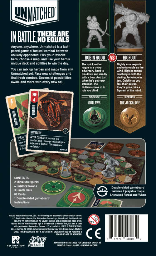 Unmatched: Robin hood vs Big Foot