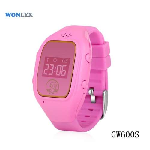 KIDS GPS PHONE WATCH 0.66 INCH OLED SCREEN GW600S PINK