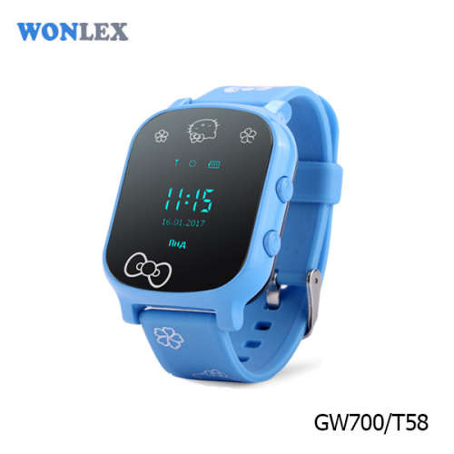 KIDS GPS PHONE WATCH 0.96 INCH SCREEN OLED GW700K - BLUE
