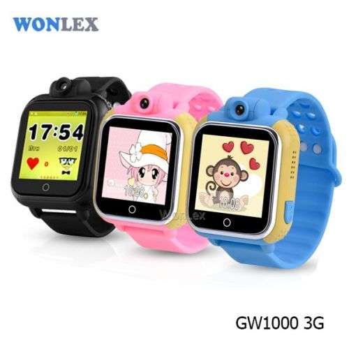KIDS GPS PHONE WATCH CAMERA/COLOUR TOUCH SCREEN Q730/GW1000 YELLOW