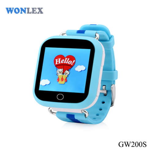 KIDS GPS PHONE WATCH COLOUR TOUCH SCREEN Q750/GW200S BLUE