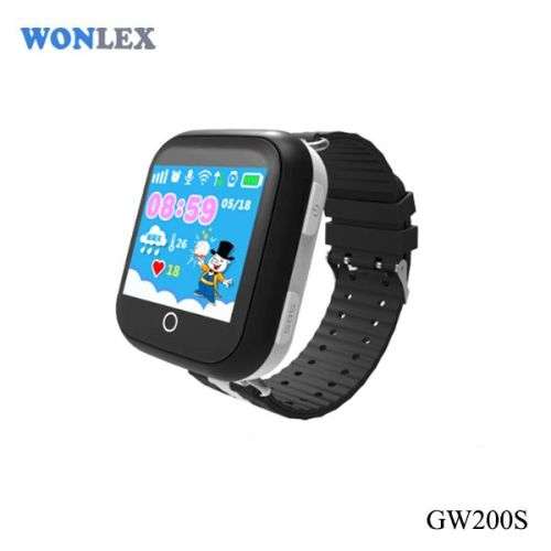 KIDS GPS PHONE WATCH COLOUR TOUCH SCREEN Q750/GW200S BLACK