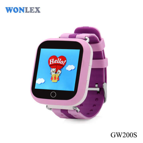 KIDS GPS PHONE WATCH COLOUR TOUCH SCREEN Q750/GW200S PINK